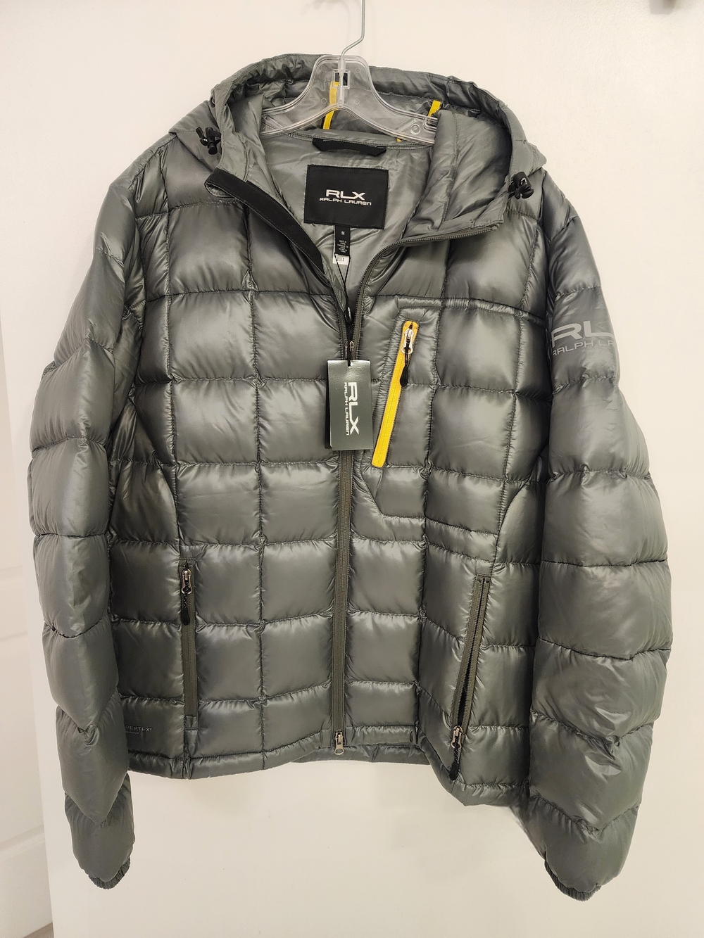 RLX Ralph Lauren Men’s Gray Quilted Puffer Jacket